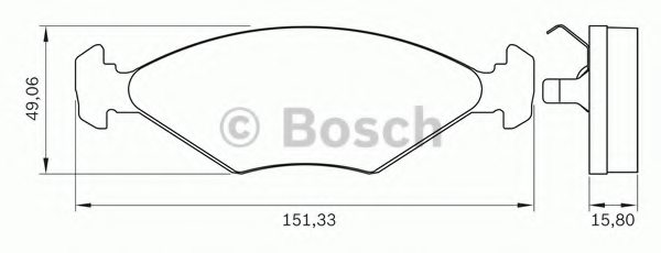 BOSCH 0 986 BB0 273 Brake Pad Set, disc brake